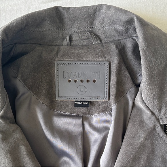 BLANKNYC grey suede moto jacket - Picture 3 of 10